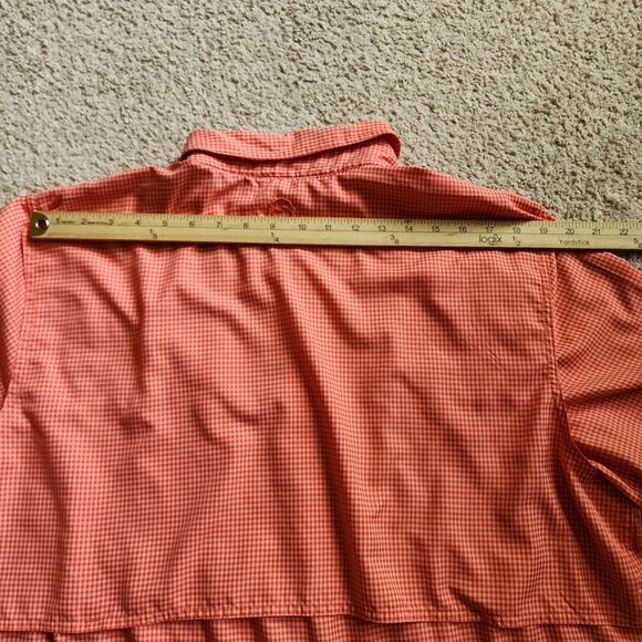 Magellan Angler Fit Shirt Mens XL Fishing Mag Wick Peach Orange Gingham Check - Picture 8 of 10